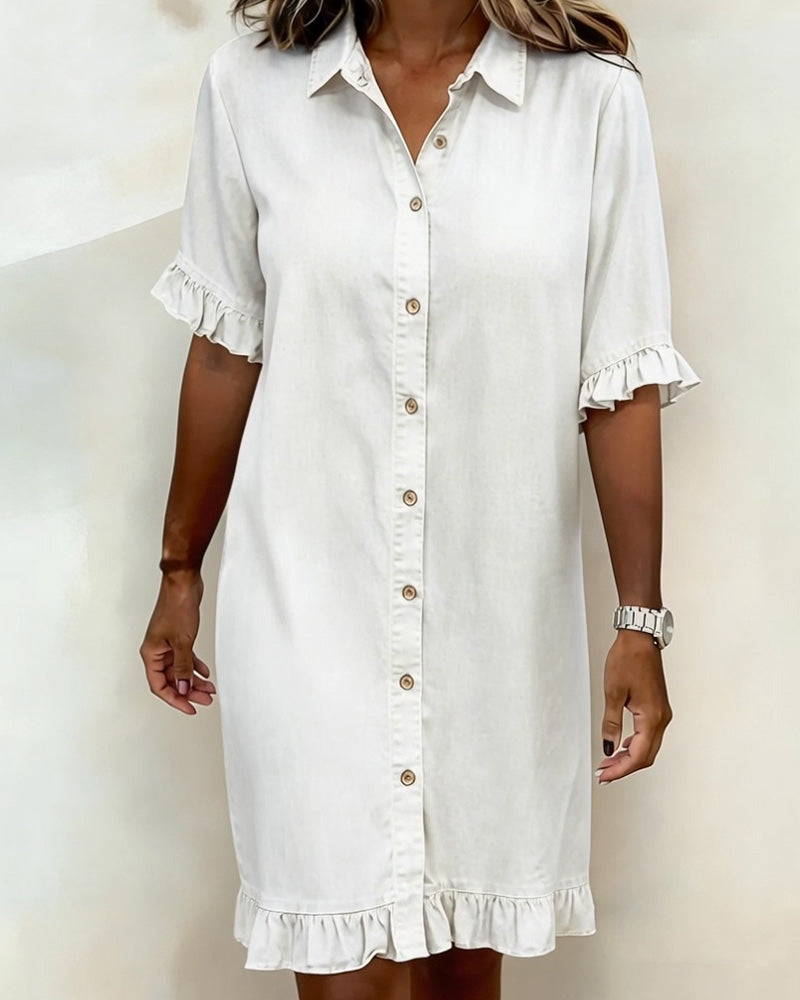 Claire | Robe en Jean Fluide & Féminine