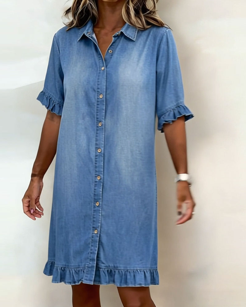 Claire | Robe en Jean Fluide & Féminine