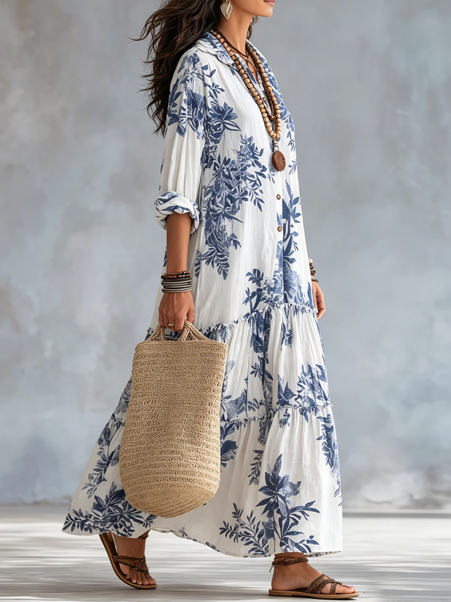 Camélia | Robe Longue Fleurie Bohème