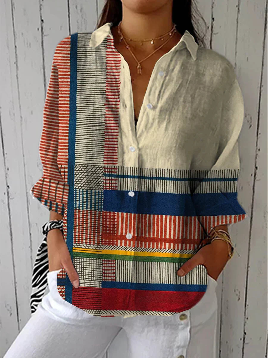 Fiona | Blouse Fleurie Printanière Élégante