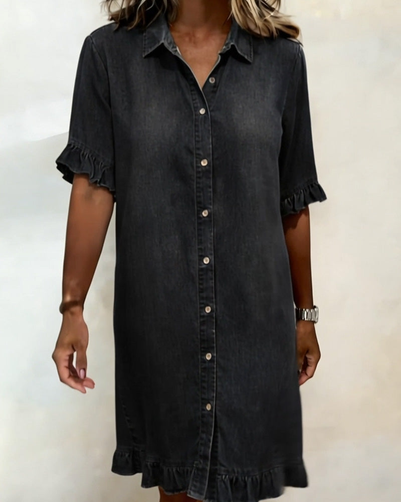 Claire | Robe en Jean Fluide & Féminine
