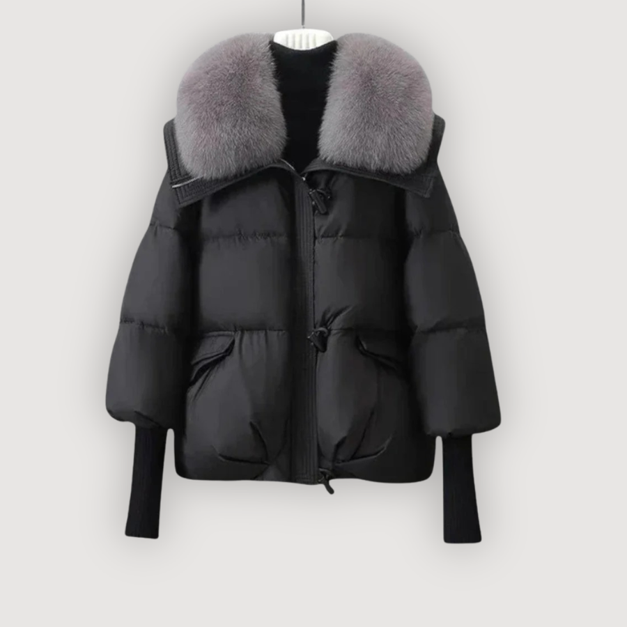 Evette | Doudoune col Fourrure Luxueux