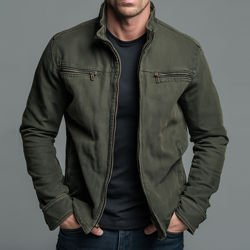 Louis | Veste Vintage Zippée Toutes Saisons