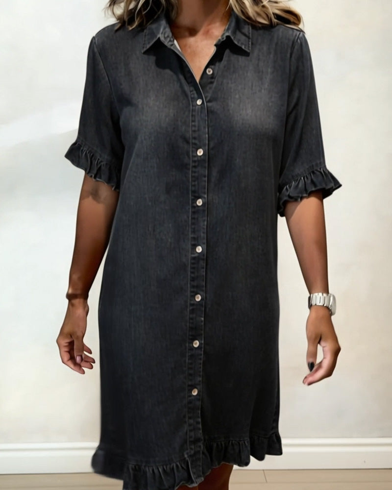 Claire | Robe en Jean Fluide & Féminine