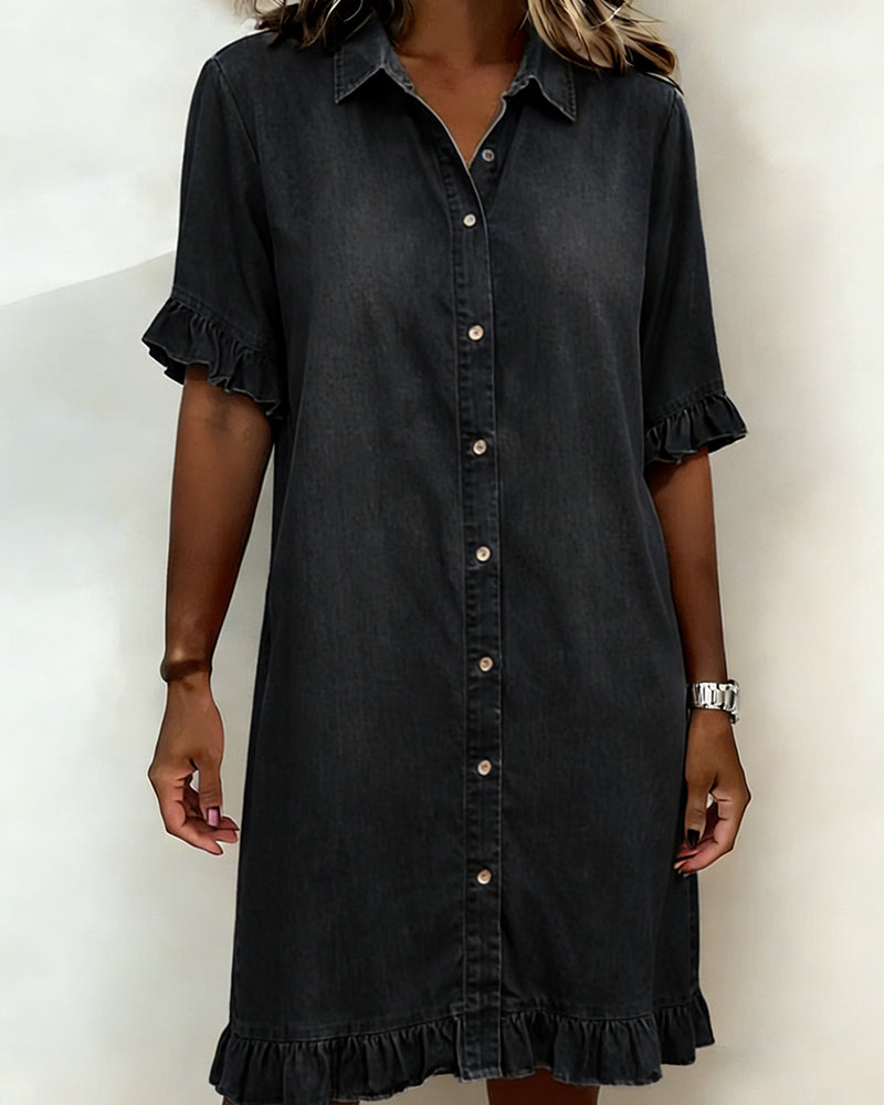 Claire | Robe en Jean Fluide & Féminine