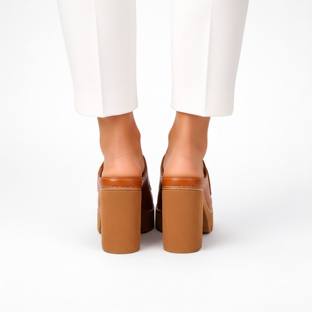 Mizella | Sandales À Talons Compensés En Cuir