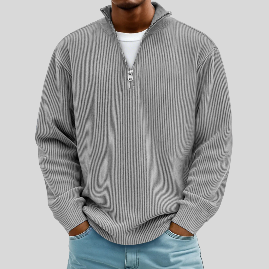 Morgan | Pull Casual Demi-Zip Élégant