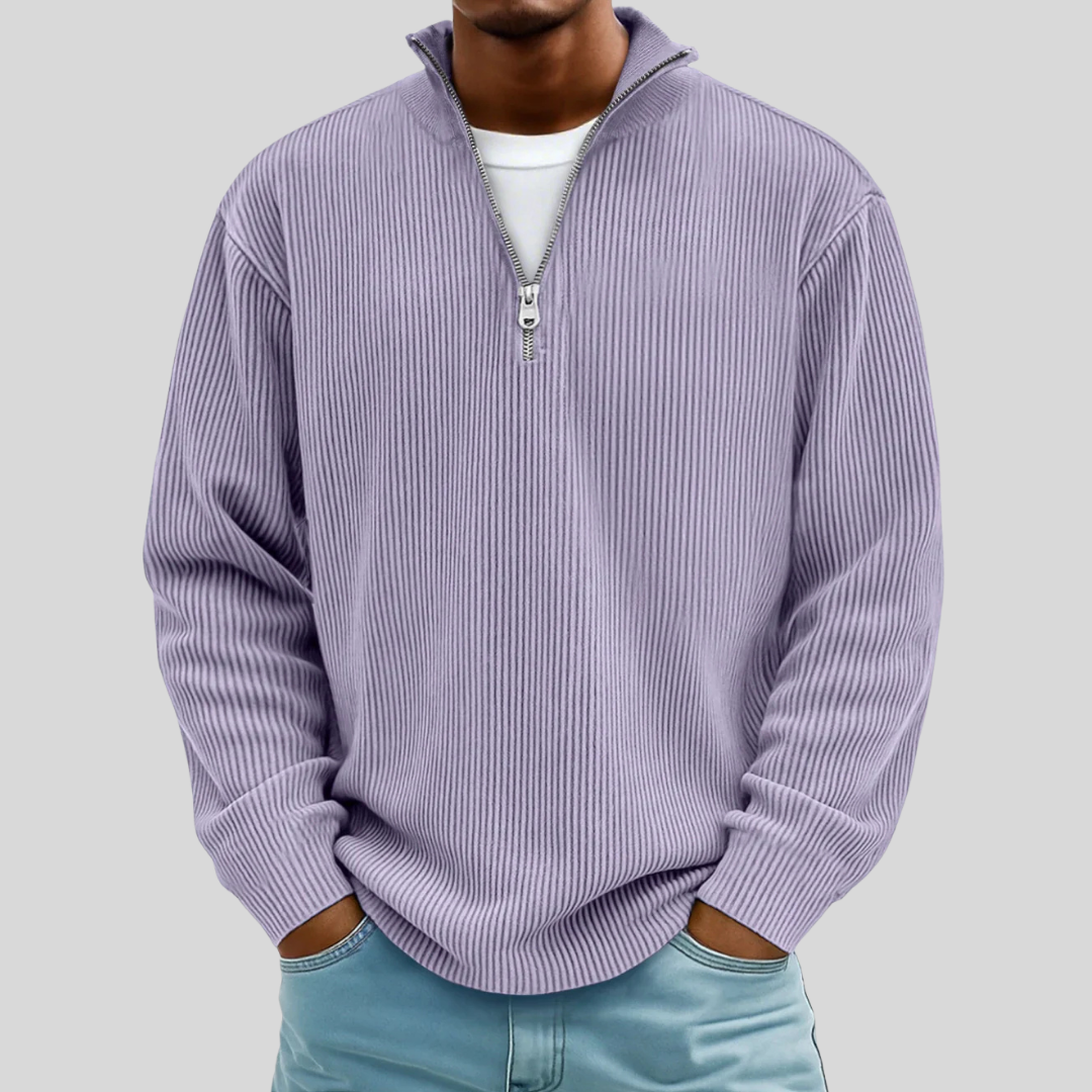 Morgan | Pull Casual Demi-Zip Élégant