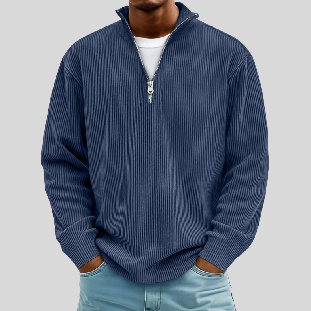 Morgan | Pull Casual Demi-Zip Élégant