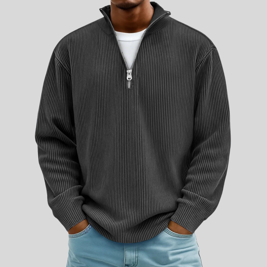 Morgan | Pull Casual Demi-Zip Élégant