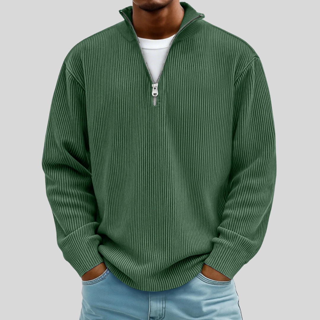 Morgan | Pull Casual Demi-Zip Élégant