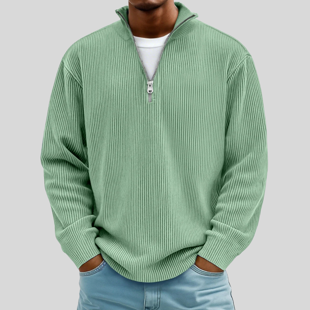 Morgan | Pull Casual Demi-Zip Élégant