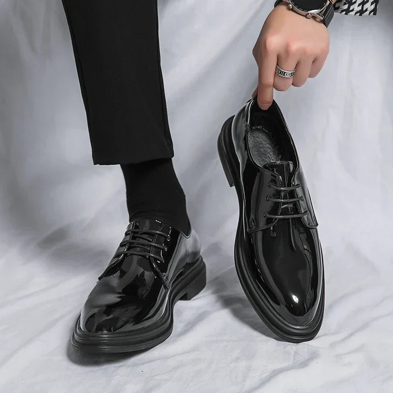 Edmond | Chaussures Derby Vernis Élégantes