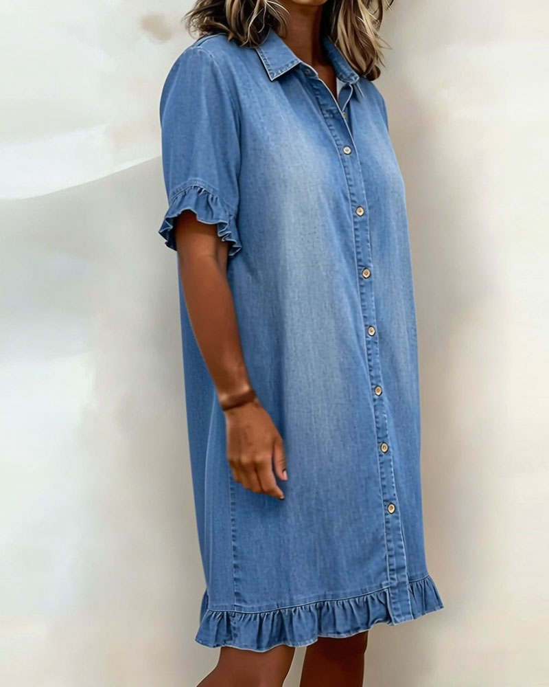 Claire | Robe en Jean Fluide & Féminine