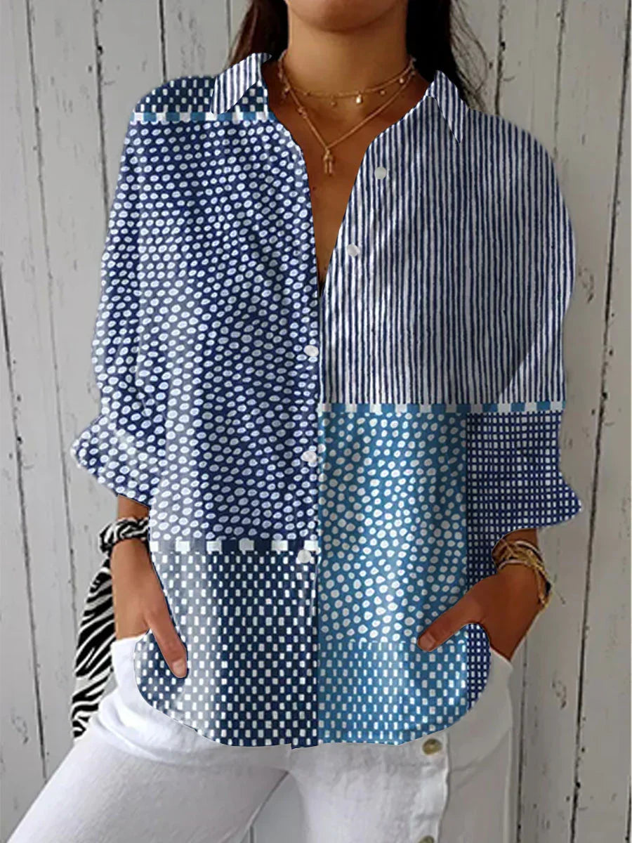 Fiona | Blouse Fleurie Printanière Élégante