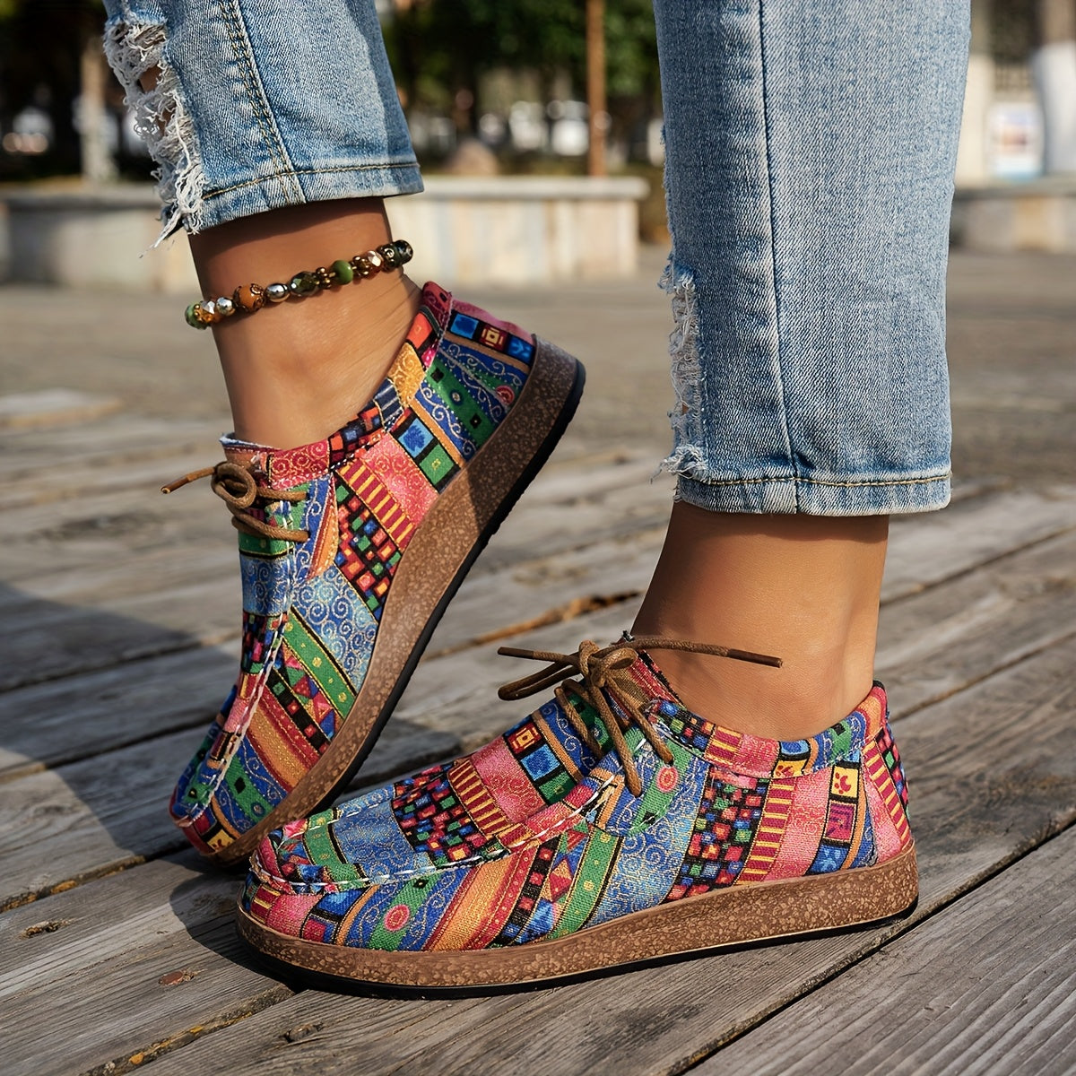 Noélie | Sneaker Rétro Colorée