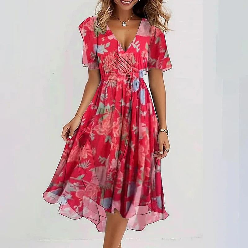 Solange | Robe Élégante Colorée