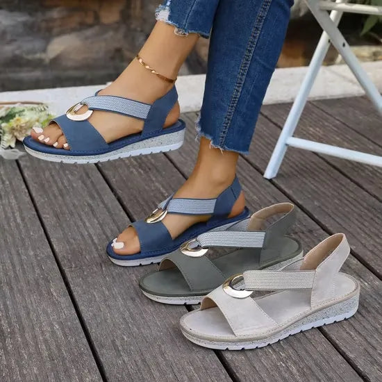 Luna | Sandale Orthopédique Confort en Cuir