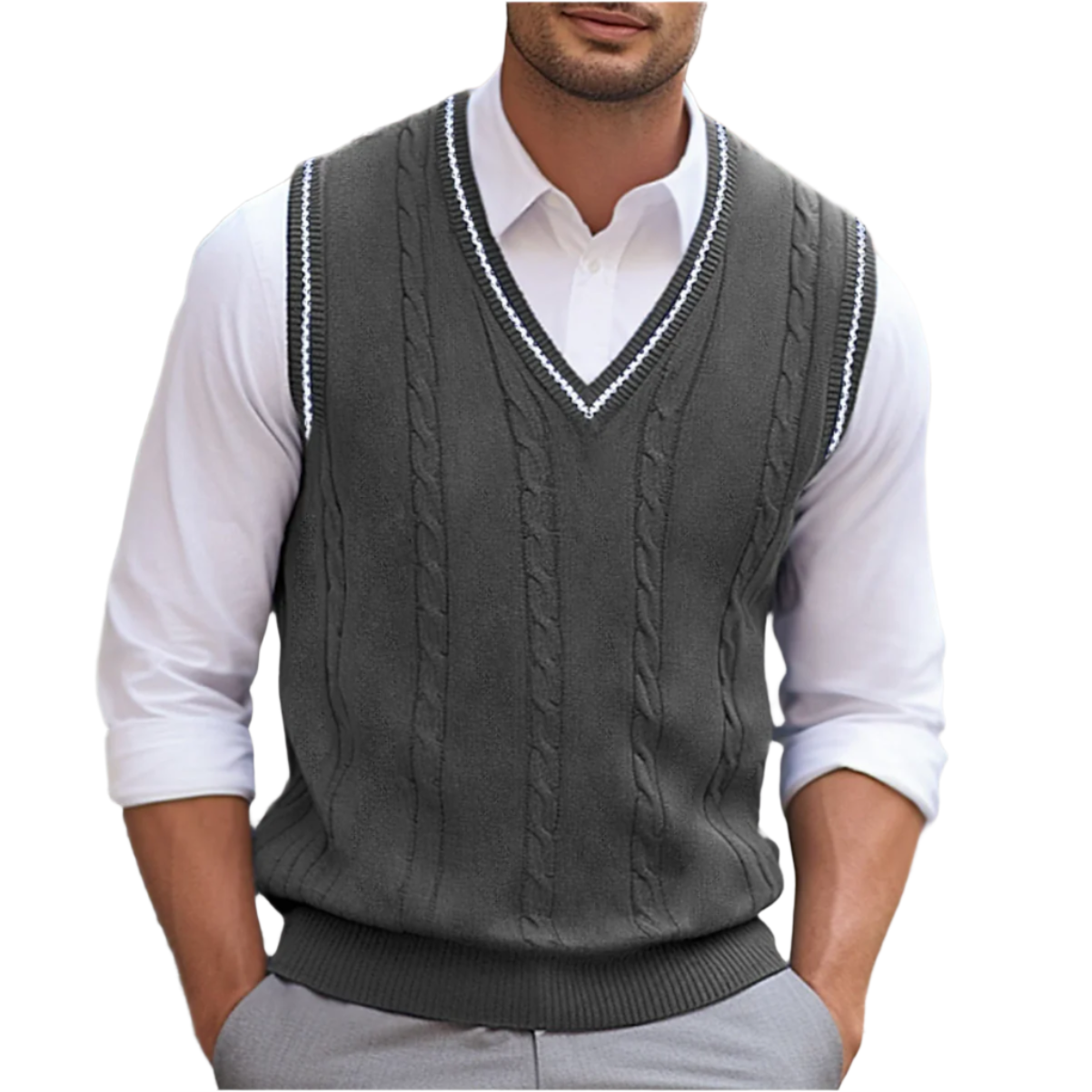 Niels | Gilet Sans Manches Polyvalent en Laine