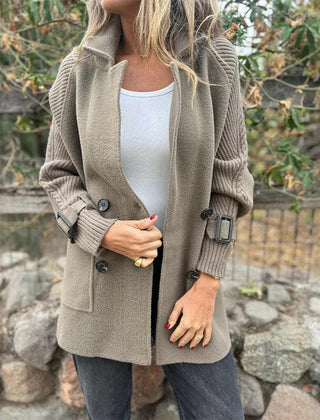 Isola Manteau Gris-Vert